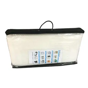 Wholesale pvc non woven pillow storage bag plastic bags with insert pocket