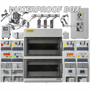 Boîtier de distribution d'énergie étanche IP66 extérieur 100A avec disjoncteur anti-effraction et coffret de câblage - Product Image 2