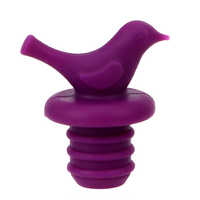 1 bouchon de bouteille, bouchons de bouteille, bouchon de vin, outils de conservation pour la famille et le bar, silicone, design créatif d'oiseau, sûr et sain
