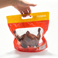 Bolsa Laminada de Grado Alimenticio con Impresión Personalizada, Bolsa con Ventana Antivaho de PET/PE para Pollo Asado en Rostizador