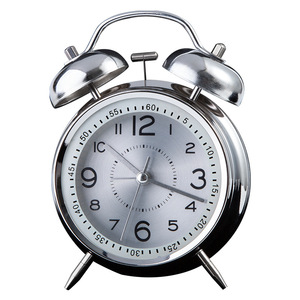 שעון מעורר פעמון מתכת מצופה אלקטרו שעון מעורר יצירתי בסגנון קוריאני מיני מעורר מכני תצוגת LED לתלמידים שעון שולחן - Product Image 6