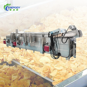 Machine de friture industrielle continue Shepody <span class=keywords><strong>pour</strong></span> chips de banane, arachides et poulet - Product Image 1
