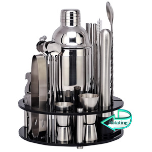 <span class=keywords><strong>Kit</strong></span> de <span class=keywords><strong>barman</strong></span> <span class=keywords><strong>professionnel</strong></span> haute résistance à la corrosion, ensemble d'outils de bar à domicile, 5 pièces, avec table - Product Image 4