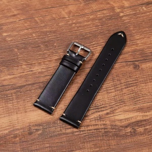 Correa de reloj unisex de cuero genuino de vaca suave, a la moda, con hebilla de pin, para piel grasa, 18 20 22mm, en stock, venta al por mayor - Product Image 3