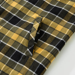 <b>Men's</b> Heavyweight <b>Checkered</b> Flannel <b>Jacket</b> 100% Cotton Windproof Warm Winter Quilted Casual <b>Jacket</b> Product - Product Image 4