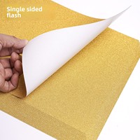 Papier cartonné recyclable fait main, coloré, pailleté, A4, 250 g, poudre dorée, décorations de mariage, papier artisanal
