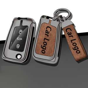Nouvelle Housse de <span class=keywords><strong>Clé</strong></span> de Voiture Télécommande pour VW Golf 7 GTI POLO T-Cross Touran Tiguan Skoda Octavia Rapid Kodiaq Fabia <span class=keywords><strong>Seat</strong></span> Ibiza <span class=keywords><strong>Leon</strong></span> - Product Image 2