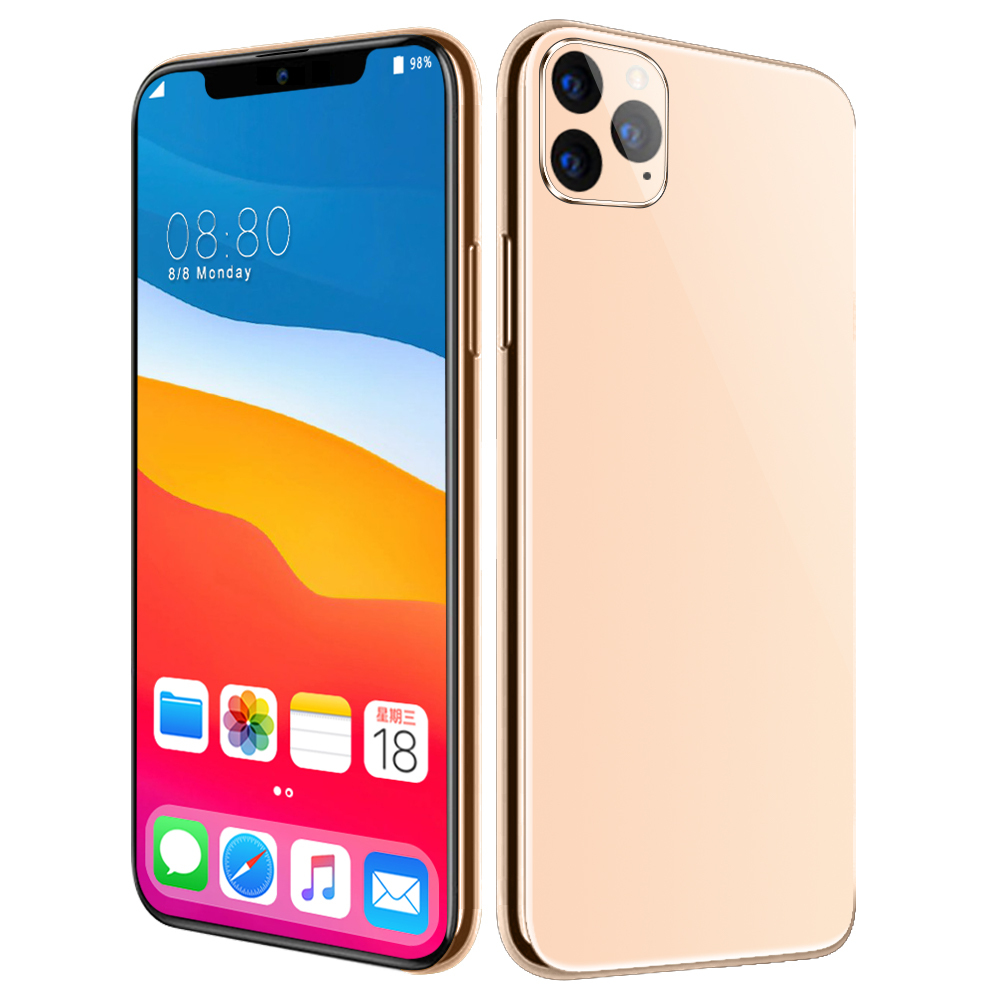 I11 Pro Max 8 ГБ + 256 ГБ 16MP + 32MP 3000 мА/ч, смартфоны телефоны Дешевые неблокированный Android 10 сотовый телефон смарт-с двумя сим-картами 4G 5G