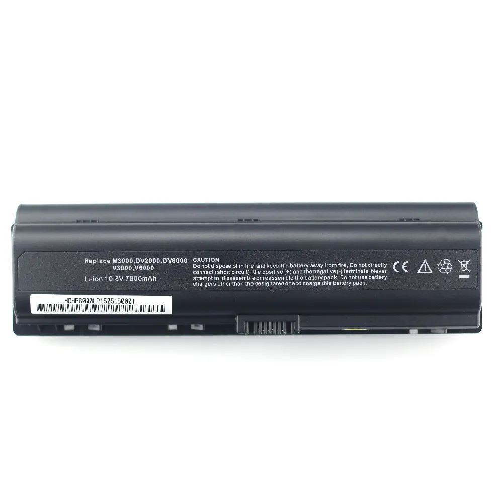 Batería para portátil batería ordenador portátil reemplazo para HP M3000 PavilionDV2000 DV6000 Compaq Presario V6000 9CELL 6600mAh
