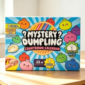 Calendrier de l'Avent de Noël pour Enfants, 24 Jours de Surprises, Boîte Mystère, Ensemble de Jouets Squishy en TPR Souple, Vente Chaude - Product Image 2