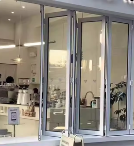 Portes pliantes gauche-droite avec une grande surface d'ouverture et une bonne luminosité, adaptées aux magasins, garages et portes <span class=keywords><strong>de</strong></span> sécurité - Product Image 5