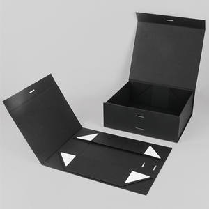 Caja rígida de cartón con forma de libro negro de gama alta personalizada, caja de regalo plegable, papel de impresión de logotipo personalizado, caja de regalo magnética de lujo - Product Image 1