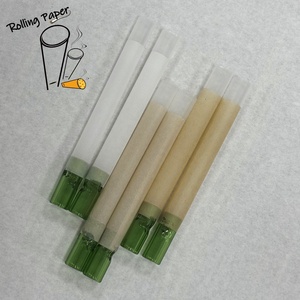 Unbleached smoking <b>paper</b> natural glass mouth pre <b>rolled</b> <b>paper</b> tube smoking <b>paper</b> - Product Image 3