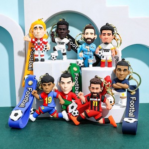 Porte-clés 3D en silicone gel, figurine <span class=keywords><strong>de</strong></span> footballeur <span class=keywords><strong>Ronaldo</strong></span>, style maillot <span class=keywords><strong>de</strong></span> star, petit cadeau pour les fans, pendentif porte-clés, style <span class=keywords><strong>coupe</strong></span> américaine - Product Image 4