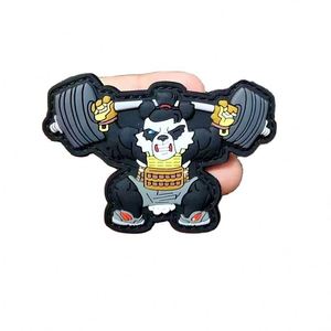 Patchs Anime 3D Personnalisés en PVC Souple, Logo Gaufré à Chaud & Décoration en Dentelle Transparente en Formes de Fleur et de Cœur pour Vêtements - Product Image 1