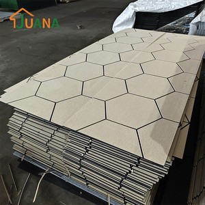 Panneau mural acoustique <span class=keywords><strong>anti</strong></span>-moisissure et résistant à l'<span class=keywords><strong>humidité</strong></span>, panneau acoustique en fibre de polyester, couleur beige, pour l'<span class=keywords><strong>intérieur</strong></span> des bibliothèques scolaires - Product Image 5