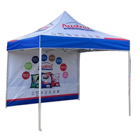 Tente d'extérieur en aluminium avec logo pour événements, promotion de salons professionnels, chapiteau 3x3, stand publicitaire pop-up, impression personnalisée, tente à auvent 10x10