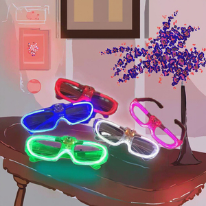 Cold Light LED Festival Glasses Red <b>Blue</b> Green White <b>Blinds</b> Flash Cheering Glasses for Thanksgiving Hot Selling Advantage - Product Image 3