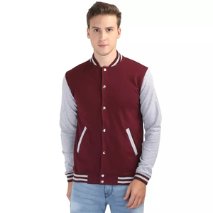 Veste de Baseball en coton molletonné pour homme, vente en gros - Product Image 1