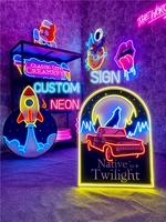 Enseigne néon LED personnalisée imprimée UV sur acrylique pour restaurant, cantine, magasin alimentaire, pizzeria – Panneau lumineux professionnel illuminé