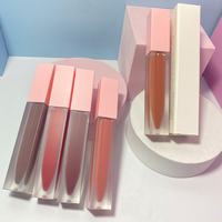Vente en gros de gloss à lèvres hautement pigmenté de 7 ml, logo personnalisé, gloss à lèvres vegan sans cruauté, rouge à lèvres liquide mat