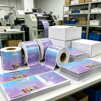 Étiquettes adhésives transfrontalières pour flacons de médicaments, autocollants pour flacons de compléments alimentaires, décalcomanies d'emballage ; certifiées BSCI et écologiques