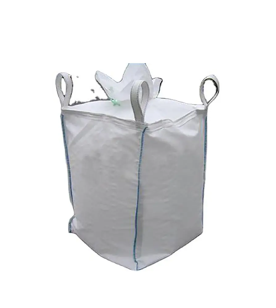 with discharge spout high quality1 ton large polypropylene pp plastic bulk big jumbo tonne bag sack for silage