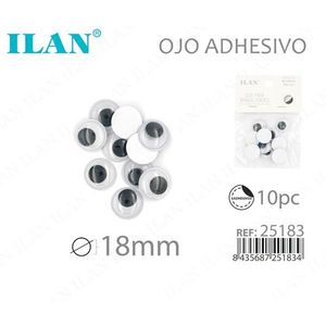 Il Craft Eyes 18mm Adesivi 10pz per Giocattoli e Artigianato - Product Image 1