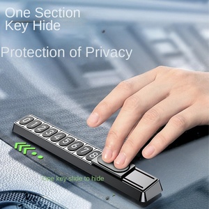 Accessoires automobiles : Nouvelle plaque d'immatriculation lumineuse pour téléphone <span class=keywords><strong>portable</strong></span>, type à aspiration magnétique, plaque de stationnement <span class=keywords><strong>temporaire</strong></span> haut de gamme en plastique, modèle H10 - Product Image 3