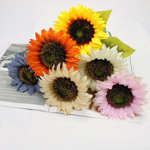 Hot Bán Mô Phỏng Hoa Hướng Dương Bó Hoa Lụa Trang Trí Nội Thất Nhân Tạo Hoa Cho Giáng Sinh Valentine Của Ngày Halloween Trang Trí - Product Image 4