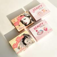 Ensemble de conteneurs d'emballage de cosmétiques de luxe pour femmes brillant à lèvres vernis à ongles Palette d'ombres à paupières boîte-cadeau magnétique avec miroir carré