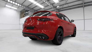 Kit carrosserie style trèfle à quatre feuilles - Compatible avec Alfa Romeo <span class=keywords><strong>Stelvio</strong></span> 2017-2021 (pare-chocs avant et arrière, jupes latérales) - Product Image 3