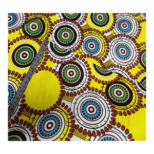 2023 African Wax Print Polyester Customized Printing Fabric African Holland Wax