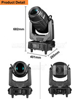 Projecteur LED 470W CMY BSW 3-en-1 Mega Pointe King Prism Moving Head avec DMX 34/39 canaux et 160 000 lumens pour éclairage de scène DJ et discothèque