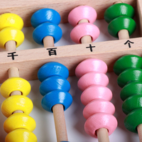 Abacus en bois de hêtre éducatif précoce en gros, jouets éducatifs mathématiques classiques Montessori personnalisés pour les enfants, filles et garçons