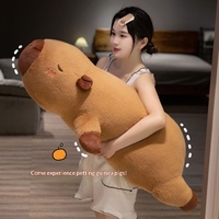 CHIQUE 23.6인치 대형 귀여운 카피바라 봉제 인형 다리 베개 봉제 동물 도매