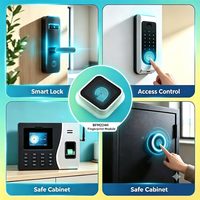 Módulo de Reconocimiento de Huellas Dactilares Capacitivo de Bajo Consumo BFM224H, UART/USART, Sensor Biométrico de Visión Nocturna, Cerradura Inteligente para Gabinete de Seguridad