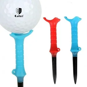 गर्म बिक्री टिकाऊ प्लास्टिक त्रिकोण ढलान डिजाइन गोल्फ टीज़ प्रशिक्षण अभ्यास कम प्रतिरोध दूरी स्थिति निर्देशित बॉल नाखून