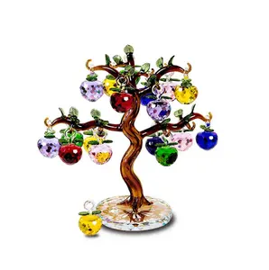 Fortuna apple tree Decorazione Armadietto del Vino Soggiorno Ingresso Casa Artigianato Fortunato Albero Dei Soldi Tre