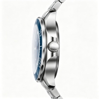 Montre homme 41 mm, montre mécanique de luxe haut de gamme, logo personnalisé, pour montres automatiques NH35, accessoires, verre saphir, 10 atm