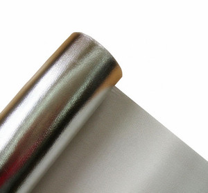 High Quality Silver Aluminum Foil Fiberglass Fabric Anti-radiation <strong>Heat</strong> Exhaust <strong>Pipe</strong> <strong>Heat</strong> Insulation <strong>Wrap</strong> Cloth Fireproof for PU - Product Image 4