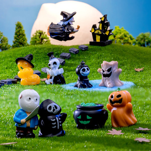 Figuras <span class=keywords><strong>de</strong></span> Resina <span class=keywords><strong>de</strong></span> Halloween, Adornos <span class=keywords><strong>de</strong></span> Calabaza, Fantasma y <span class=keywords><strong>Bruja</strong></span> para Micropaisajes y Decoración <span class=keywords><strong>de</strong></span> Escenas DIY - Product Image 2