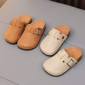 Chaussures décontractées élégantes pour garçons adolescents avec sangle à boucle, sabots pour enfants, pantoufles pour enfants - Product Image 1