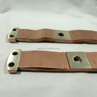 Barre omnibus flexible en cuivre à haute conductivité, feuille de cuivre enduite d'argent pour équipements haute tension