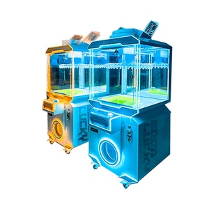 Claw Machine Prices One Player Plush Bear Penguin Toys Arcade Game With Trailer Outdoor Canopy Attraction <b>Doll</b> Machine - Product Image 6