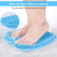 Coussinet de pied lavable brosse de Massage propre éliminer les callosités peau morte douche antidérapant soins des pieds tapis de récurage pour hommes et femmes