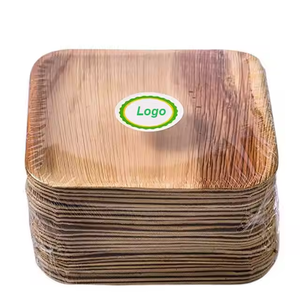 100% Tre Tự Nhiên Dùng Một Lần Vuông Đồ Ăn Thân Thiện Với Môi Phân Hủy Sinh Học Máy Rửa Chén An Toàn Mạnh Mẽ Hiện Đại Cho Đám Cưới Ngoài Trời - Product Image 5