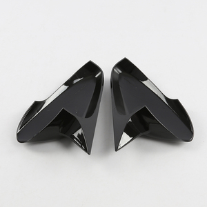 Cubiertas de Espejos Retrovisores con Diseño de Cuerno de Buey en Negro Brillante con Acabado de Fibra de Carbono, Accesorios para Automóviles, Kit de Decoración para Carrocería, para Avante 2011 2012 2013 2016 - Product Image 6