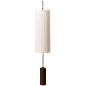 Lampe sur pied de style japonais pour salon, chambre à coucher, bureau, canapé, salle de tatami, corps en plastique unique inspiré du zen - Product Image 1