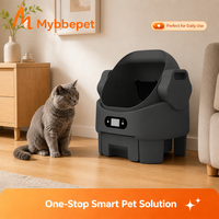 Kotak Pasir Kucing Otomatis Pintar Ramah Lingkungan Mudah Dibersihkan Kontrol APP Terbuka di Atas Kapasitas Besar Sensor Anti-Jepit Ganda Keamanan Ganda